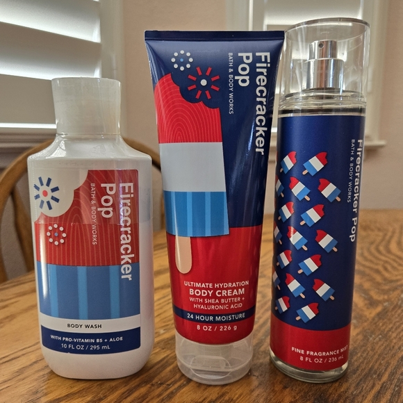 Bath & Body Works Other - 🧨🎆 🛁🧴NWT‼️ Bath & Body Works "Firecracker  Pop" 3-piece Collection